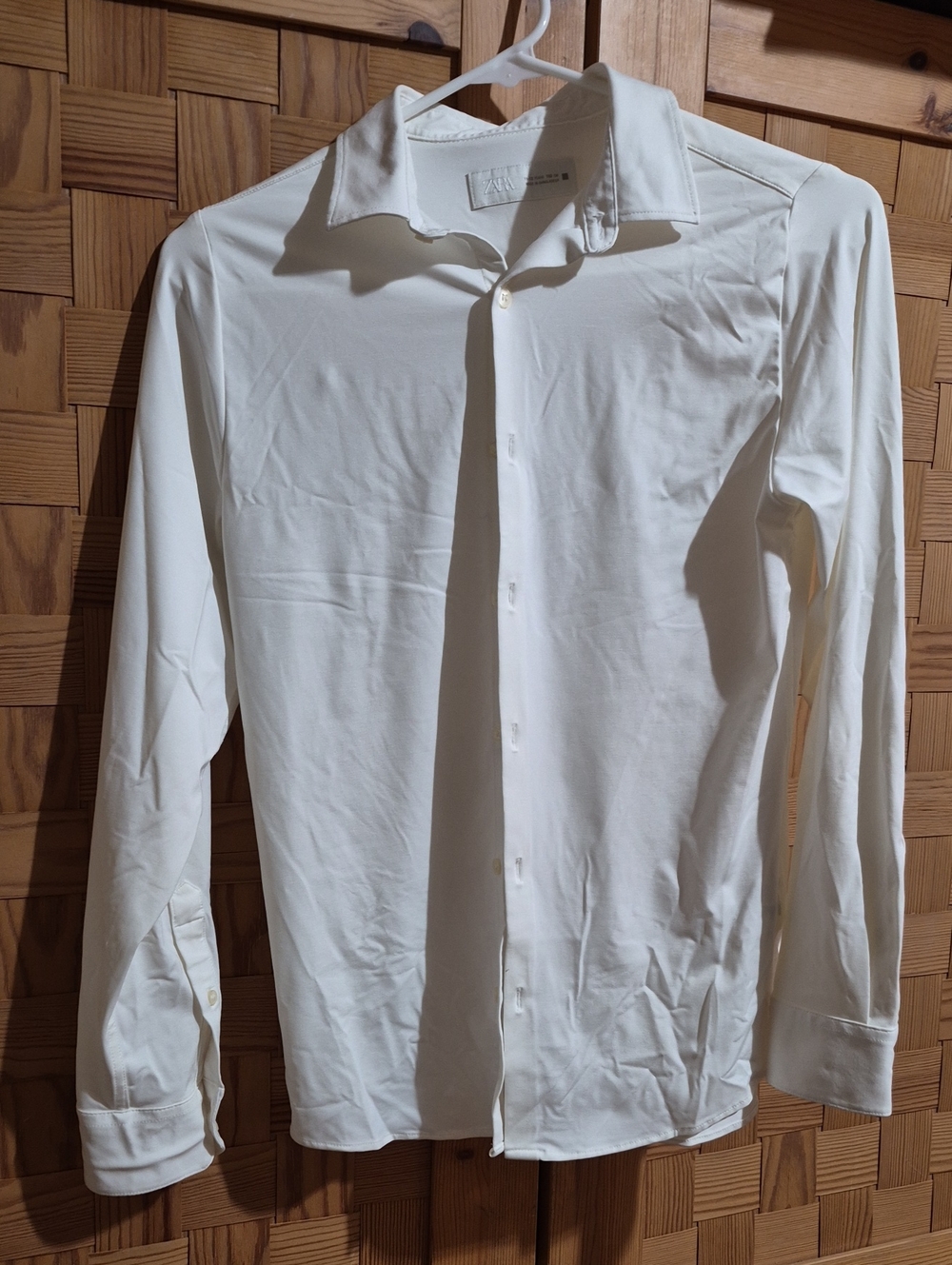 Zara Kids White Button-Down Dress Shirt